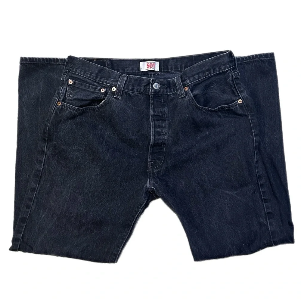 Levi's 501 Men's Dark Black Straight Jeans